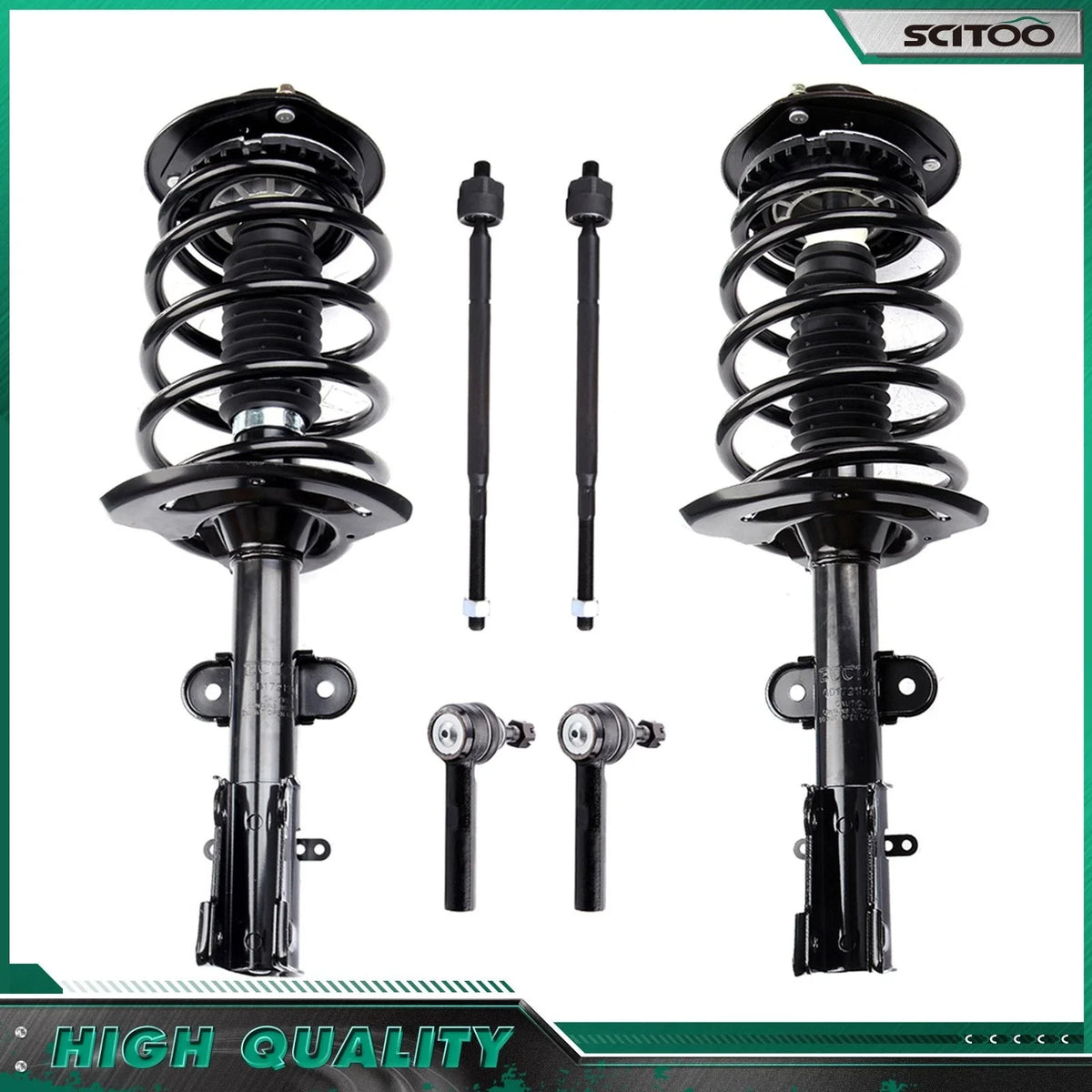 Front Strut Control Arm Tie Rod Set for Chrysler Pacifica 2004-2008