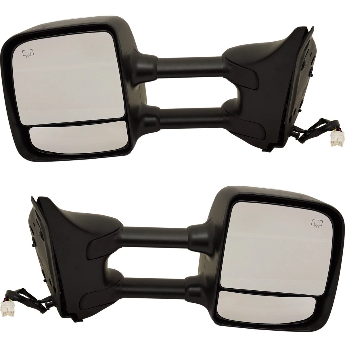 Power Mirror Set for Nissan Titan SE (2004–2005) Heated Chrome Towing