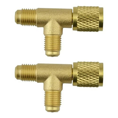 Quick Couplers with Brass Valve Cores - Set of 2 for Simple Install