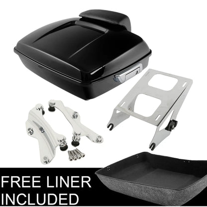 Chopped Trunk Pad Rack with Docking Kit for Harley Touring 2014–Present