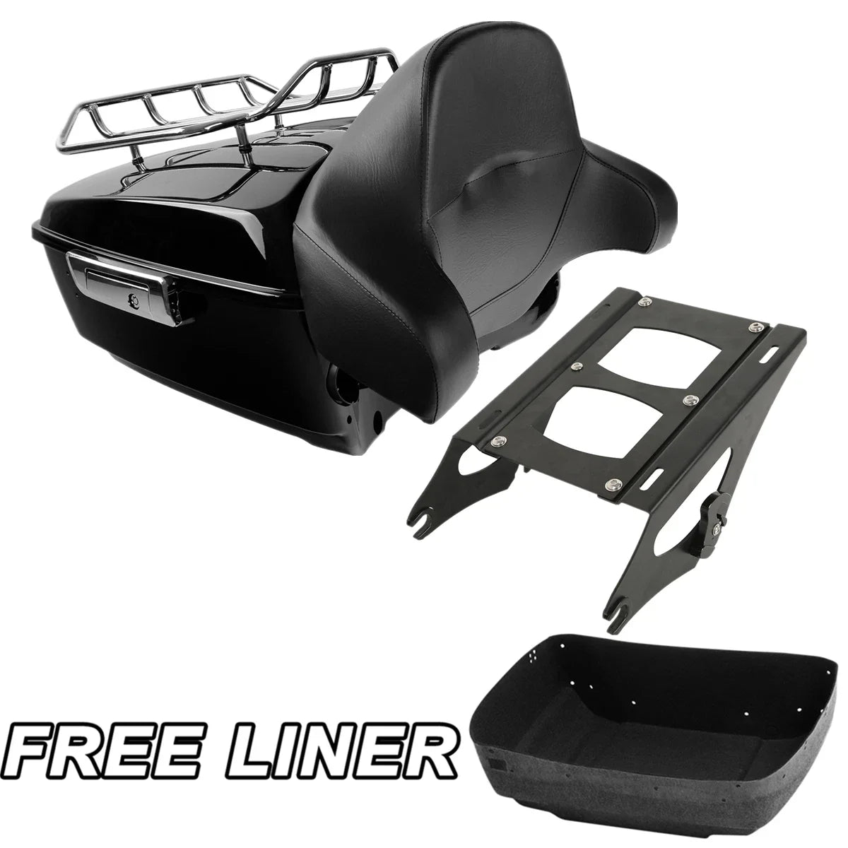 Trunk Backrest Mount Rack for Harley Touring Electra Road Glide (2014–2026)
