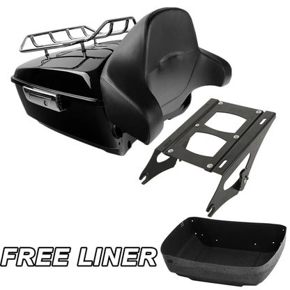 Trunk Backrest Mount Rack for Harley Touring Electra Road Glide (2014–2026)