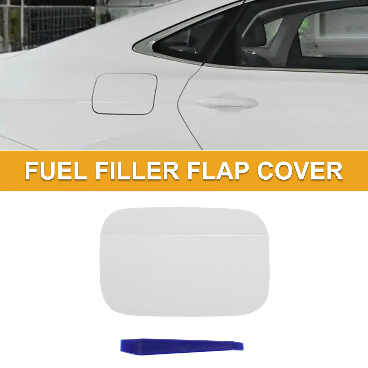 Fuel Tank Door Cap for Volkswagen Passat (2012–2018) White