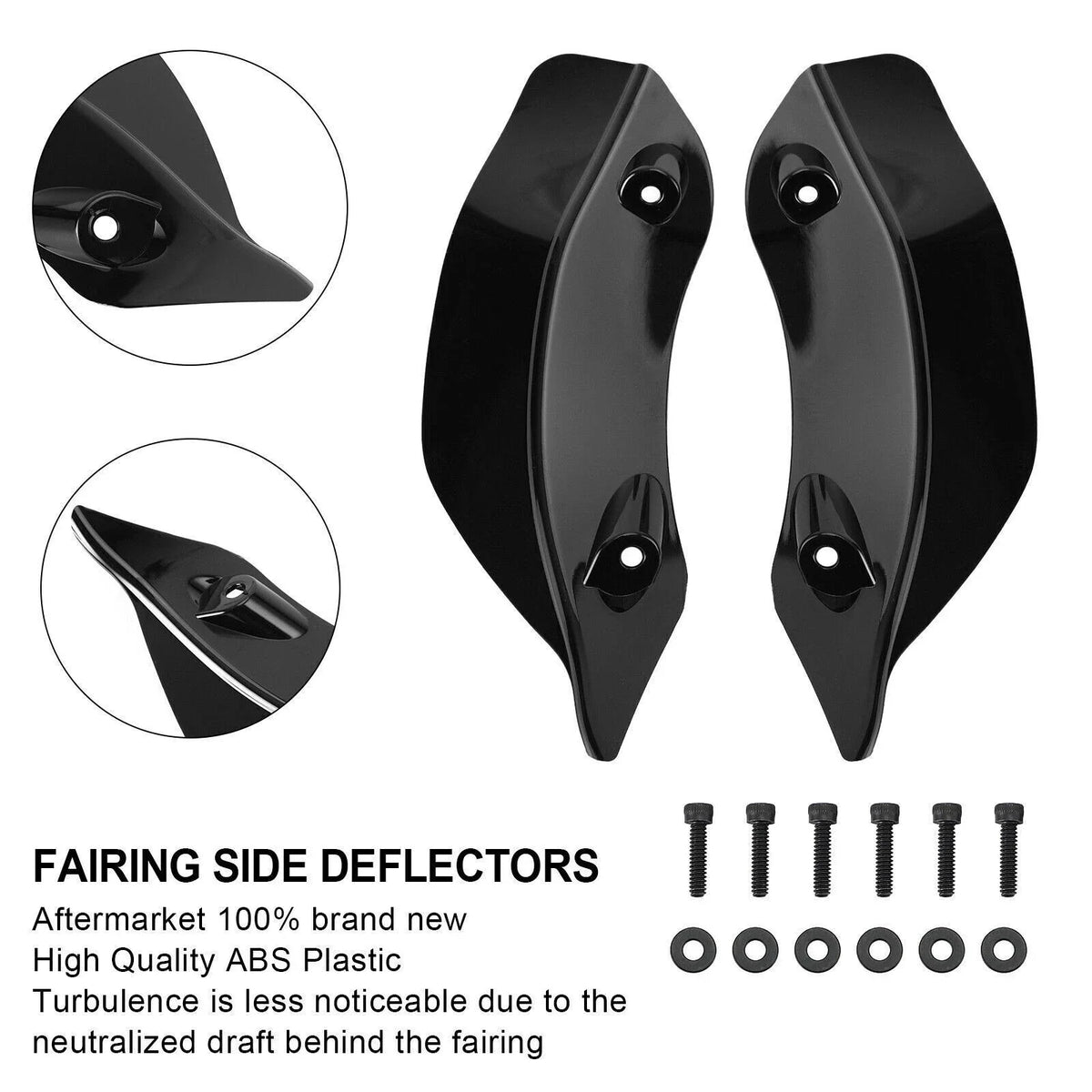 Fairing Windshield Side Wing Wind Deflector for Harley Touring Road Glide (2015–2021) T9