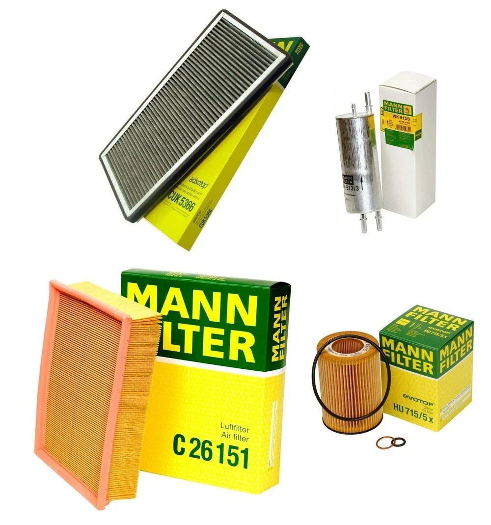 Mann Oil Air Carbon Cabin Fuel Filter Kit for BMW X5 E53 (2004–2006)