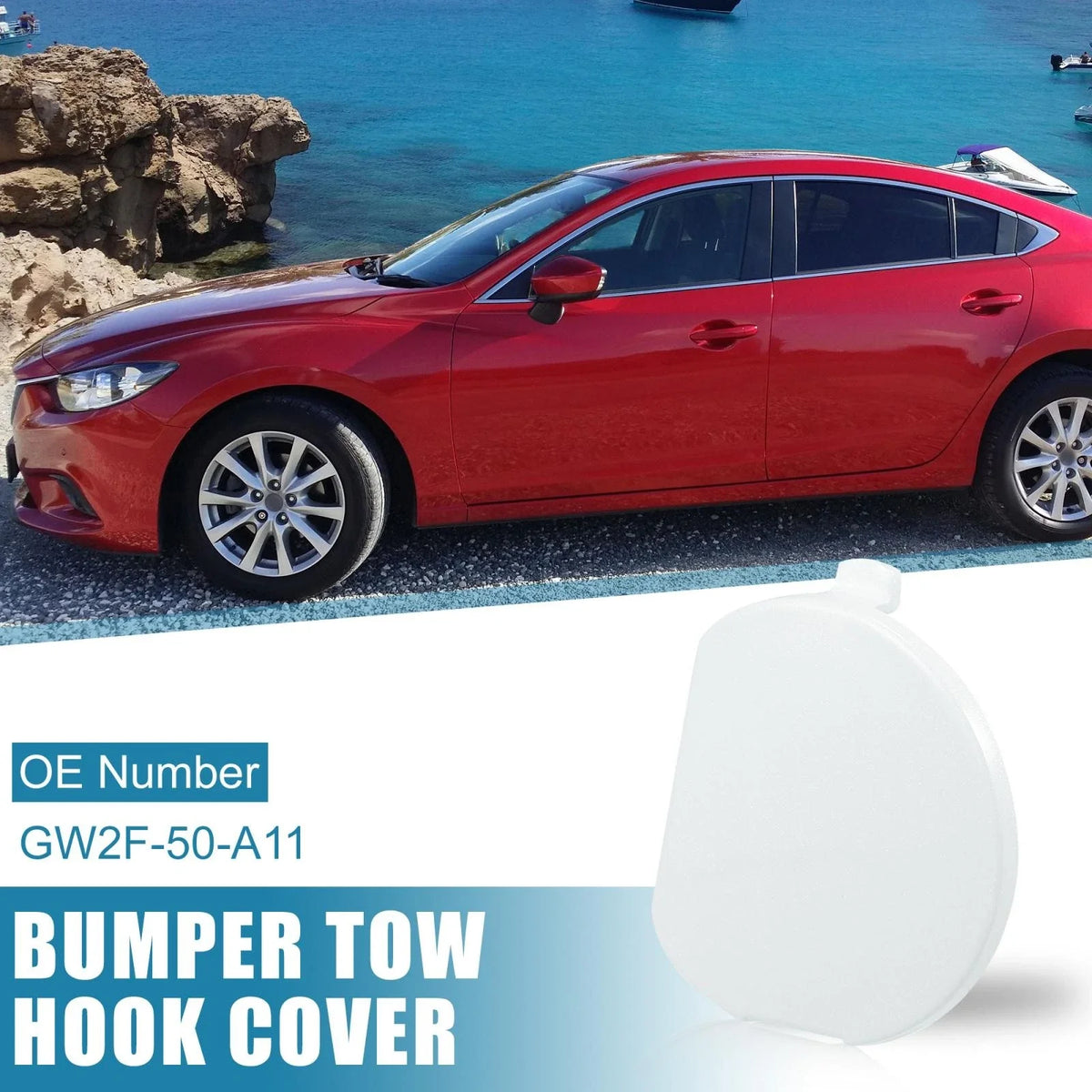 Front Bumper Tow Hook Cap GW2F-50-A11 for Mazda Atenza 6 (2015–2017)