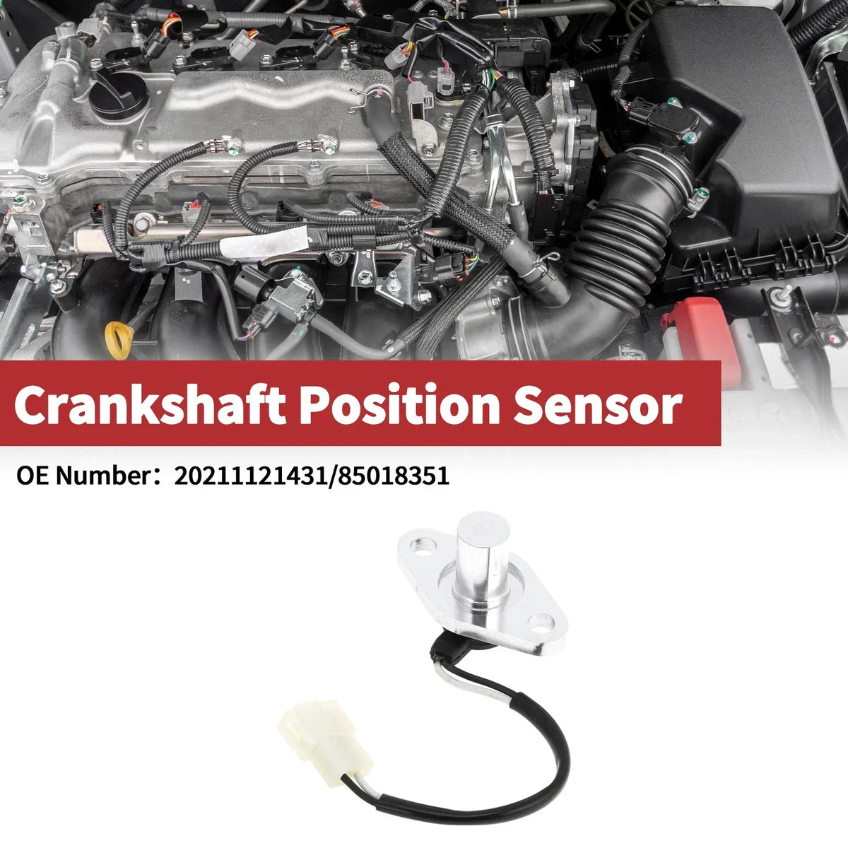 Crankshaft Position Sensor - 1 x Metal Plastic for Mercedes-Benz (2021-2023)