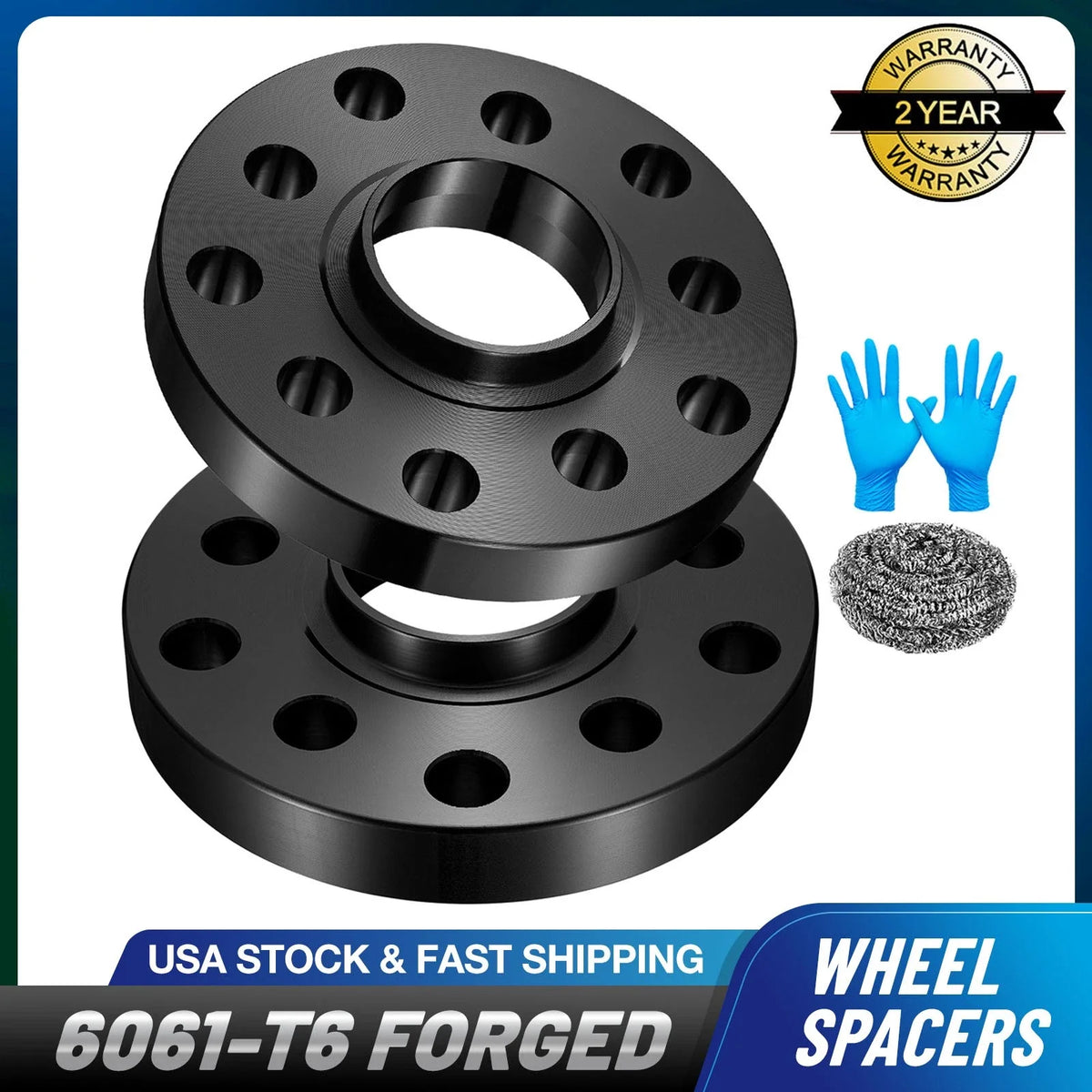 Set of 2 Hubcentric Wheel Spacers for Volkswagen Golf (1999–2021)