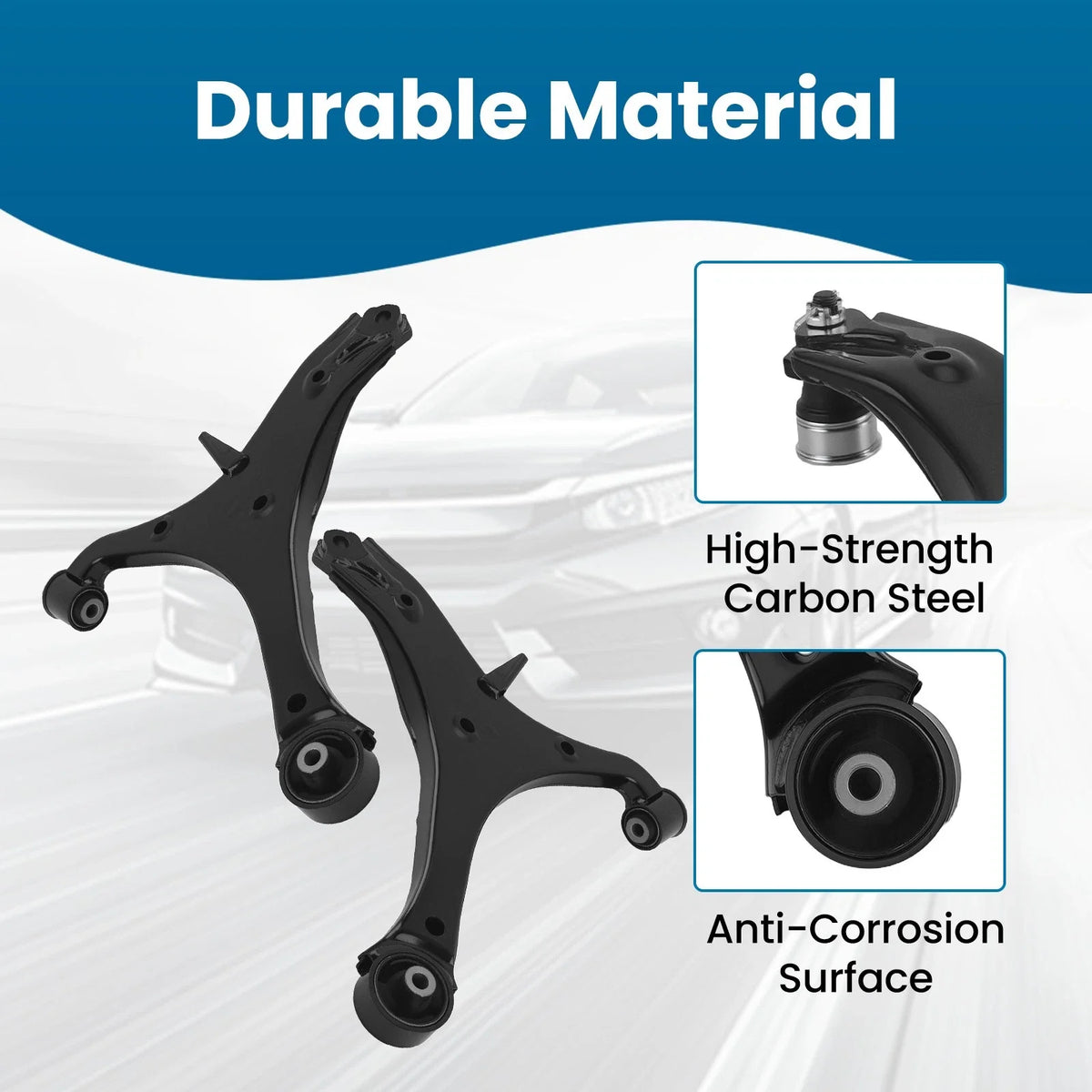 Control Arms Front with Ball Joints and Sway Bar for Honda Element 2003-2011