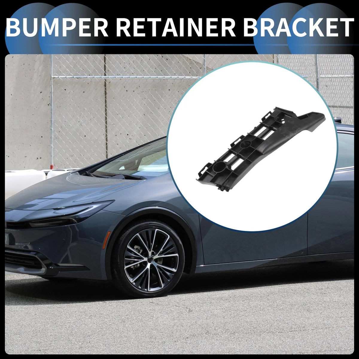 1pc Right Front Bumper Retainer Bracket No. 5211547020 for Toyota Prius (2010–2015)
