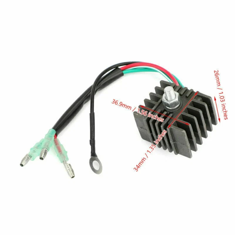 Rectifier for Yamaha 9.9-25 HP Outboard Motor (1984–2010) 664-81970-60 664-81970-62