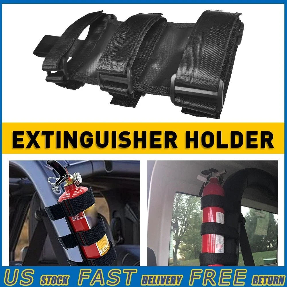Adjustable Fire Extinguisher Holder Bracket for Jeep Wrangler (1976–2021)