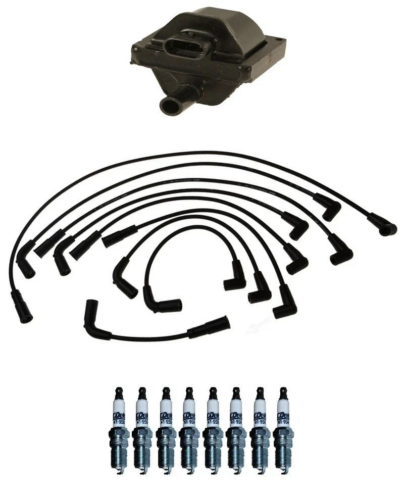 Ignition Wires & Spark Plugs Kit for Chevy Impala Caprice (1994–1996)