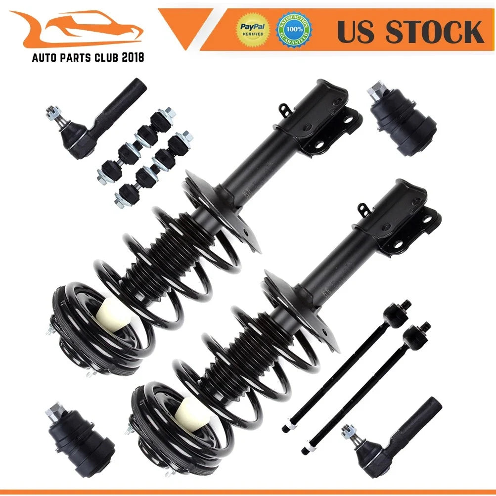 Front Struts with Ball Joint, Tie Rod & Sway Bar for Dodge Neon 2000-2005