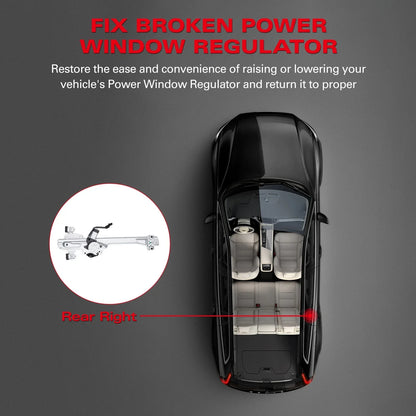 Rear Right Motorized Window Regulator for Cadillac Escalade (2015-2020)