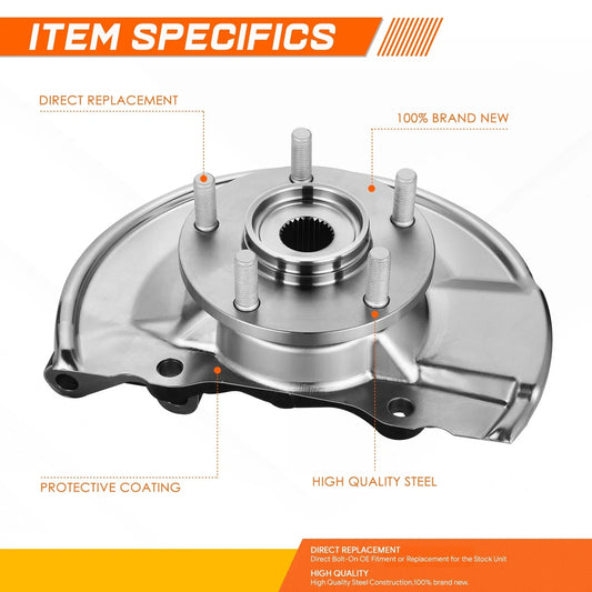 Front Driver Left Side Loaded Knuckle Assembly for Caliber Compass Patriot (2007–2017)