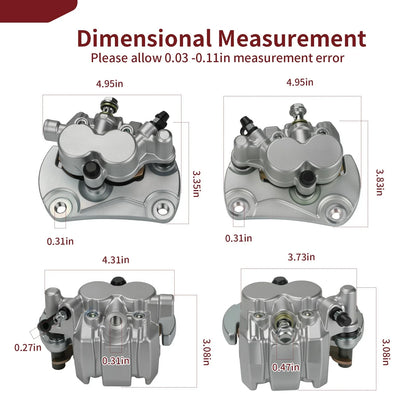 Brake Calipers Set Front for Can-Am Commander 1000R (2017-2018)