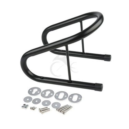 Black 6.5" Wheel Chock for Motorcycles with Quick Release Kit