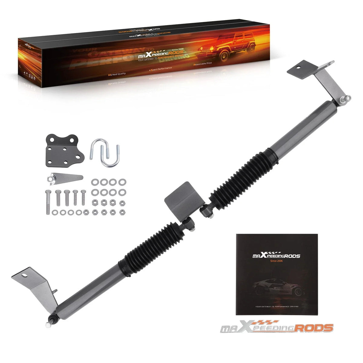 Dual Steering Stabilizer for Dodge Ram 2500 3500 4WD (2003–2013) 2" Lift