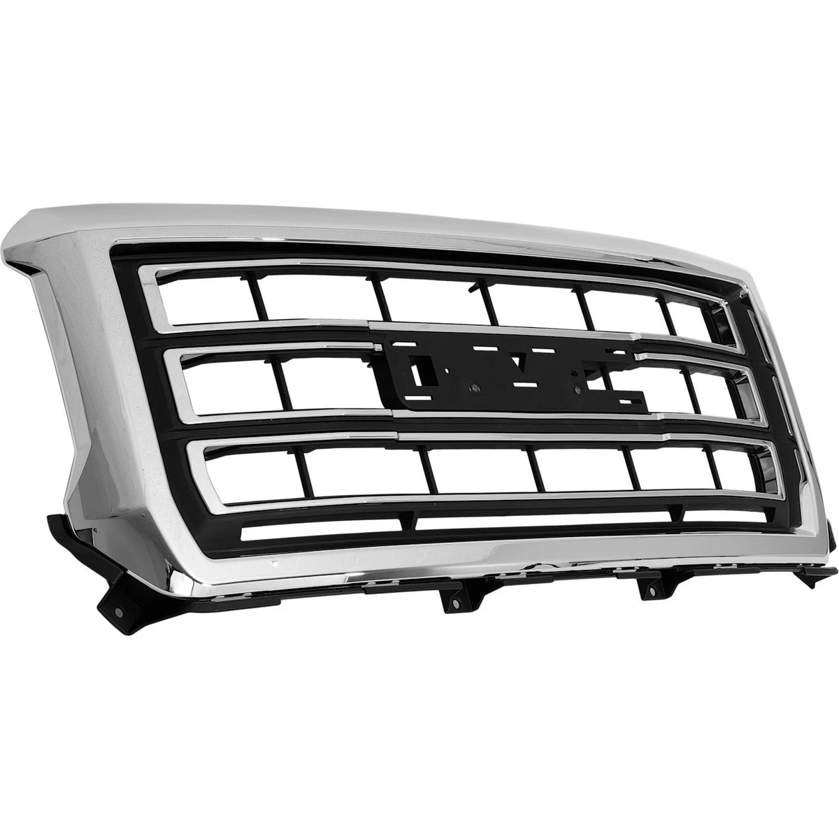 Grille Assembly for GMC Sierra 1500 (2014–2015) Chrome Shell Black Insert