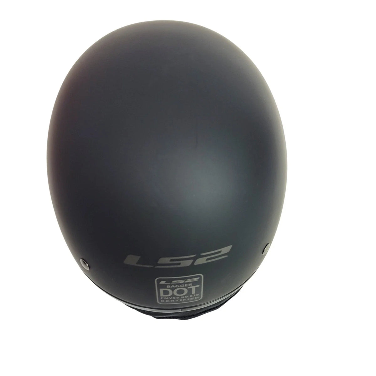 Half Helmet Bagger for LS2 HH568, Matte Black, Built-in Visor, XS