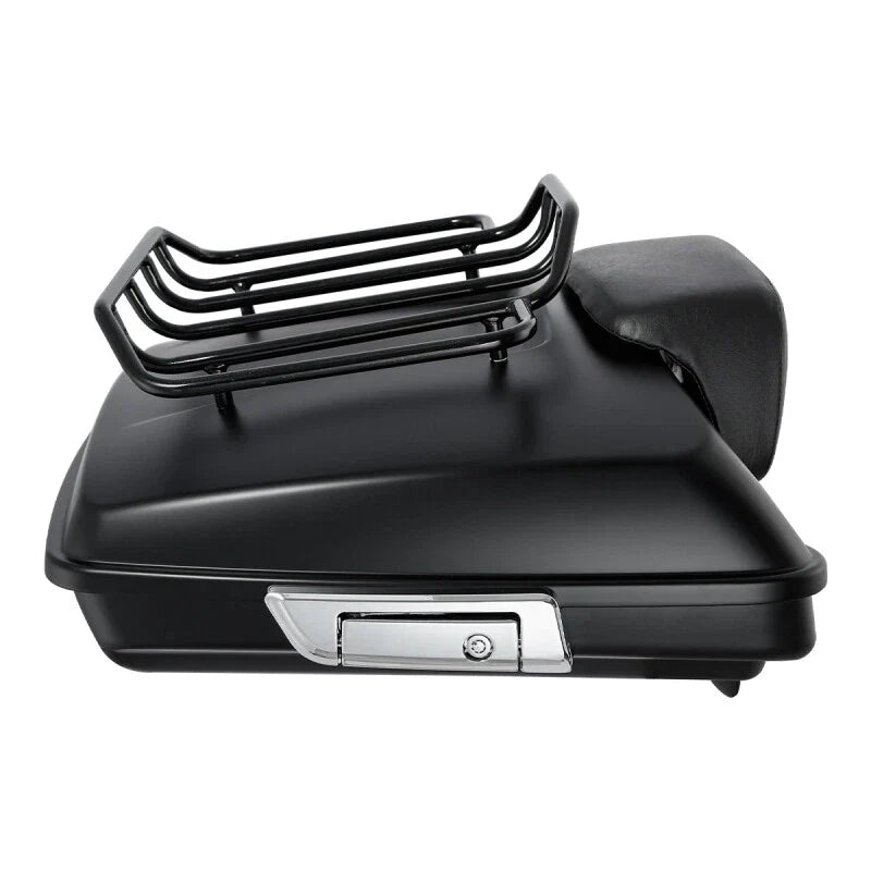 Matte Razor 5.5" Trunk Backrest Rack for Harley Touring (2014-2026)