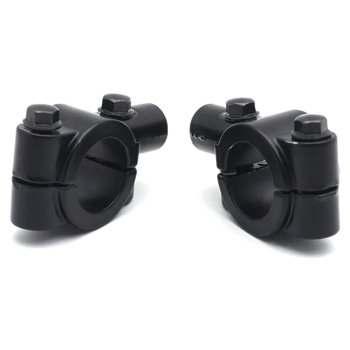 Motorcycle Handlebar Mirror Thread Mount Adaptor - 7/8" 22mm Clamp