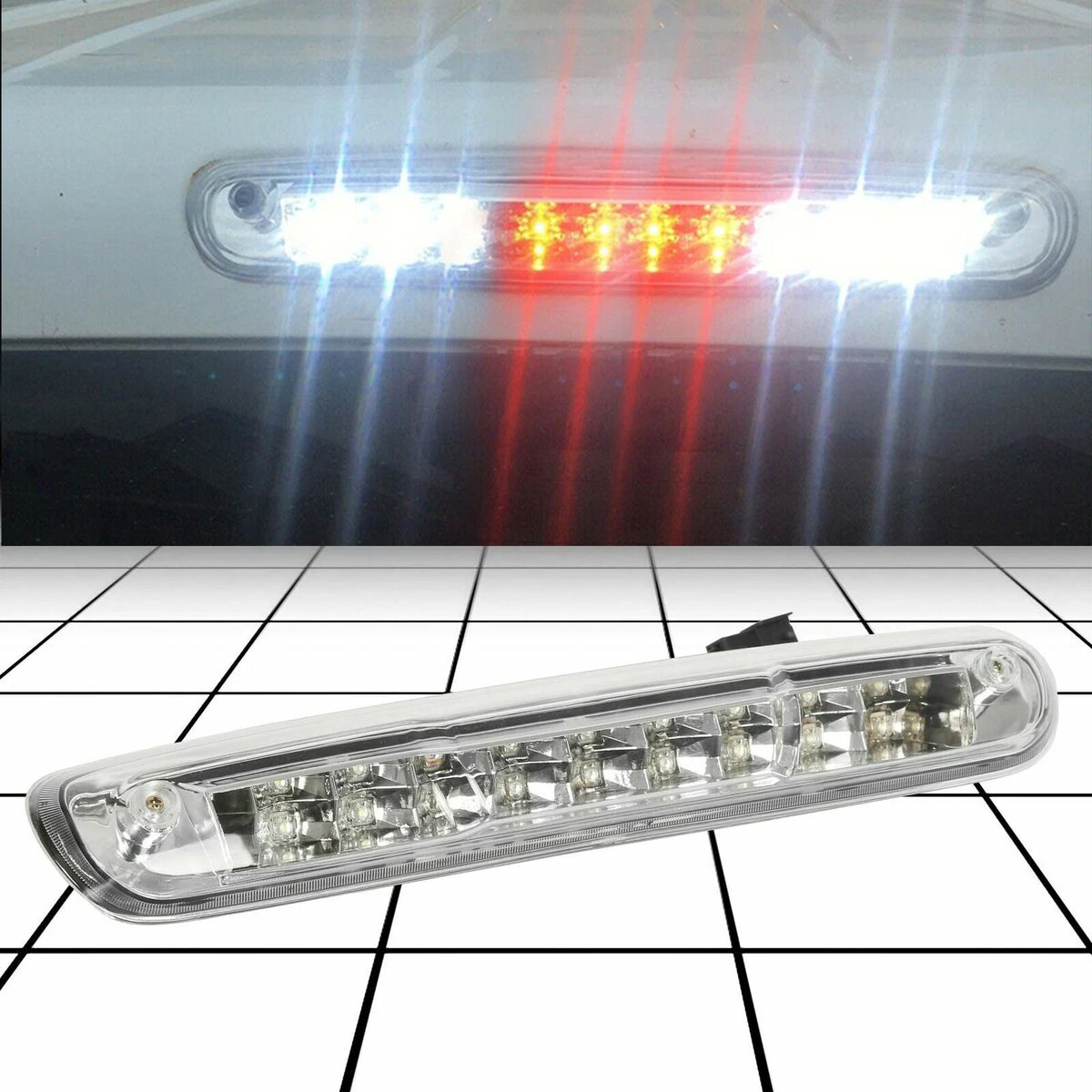 Clear 3rd Brake Light Cargo Lamp for Chevy Silverado GMC Sierra (2007–2014)