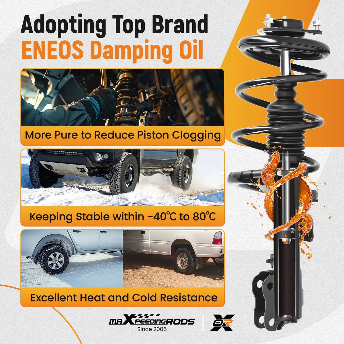 Front Struts with Rear Shock Assembly for Mitsubishi Lancer 2008-2010