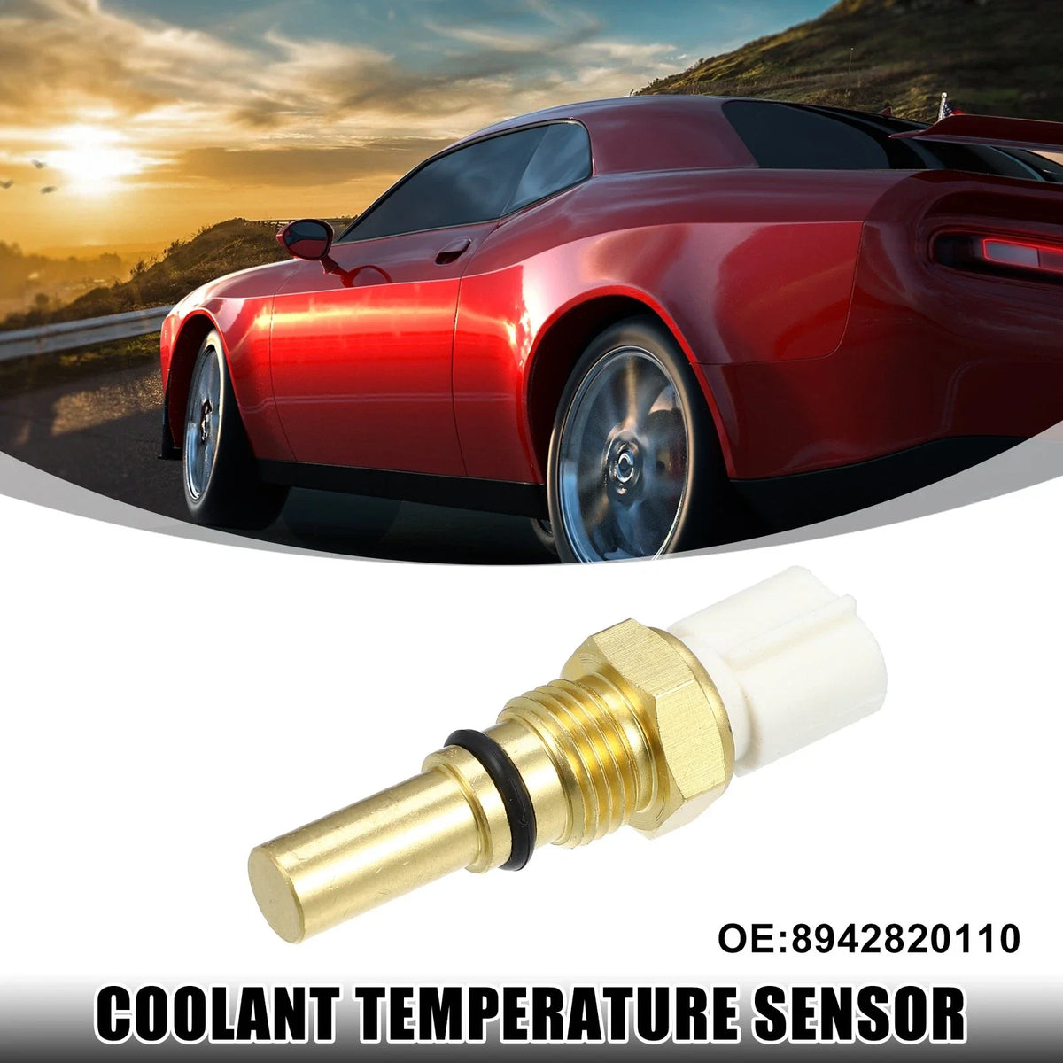 Engine Coolant Temperature Sensor with Gasket for Toyota RAV4 (2019–2023)