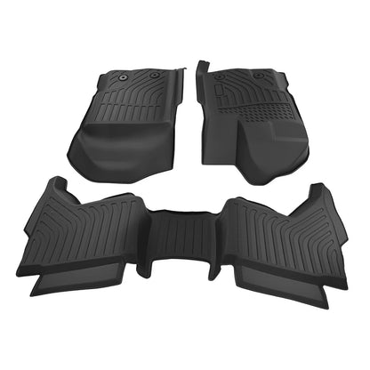 All Weather Liner Floor Mats for Ford Ranger SuperCrew Cab 2019-2023
