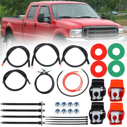 Battery Cables Kit for 7.3L Diesel Ford Superduty F250/F350/Excursion 1999-2003