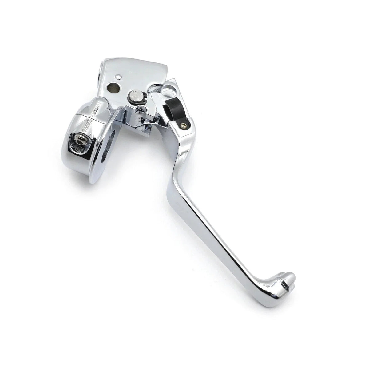 Chrome Skull Clutch Lever & Mount Bracket for Dyna 2008-2014