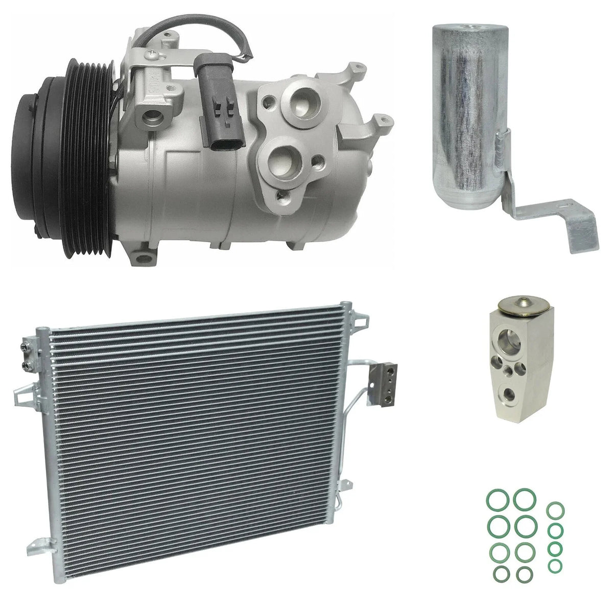 AC Compressor Kit With Condenser for Dodge Grand Caravan (2008–2017)