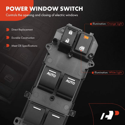 Front Left Window Switch for Honda Odyssey 2014 to 2017