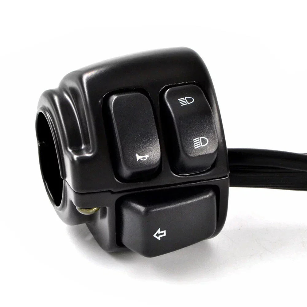 Handlebar Switch with Wiring Harness for Harley Dyna, Vrod, Softail