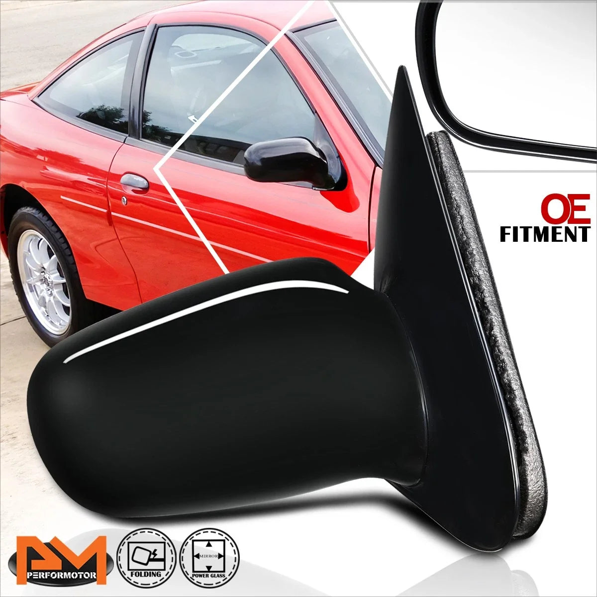 Right Rear View Side Mirror OE for Cavalier/Sunfire 1995-2005