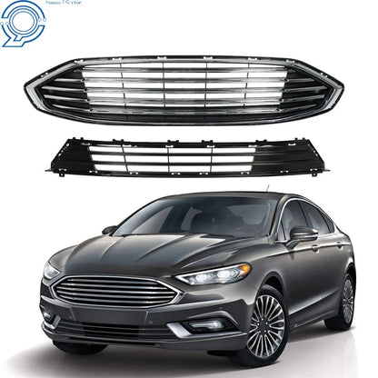 2017-2018 Ford Fusion Front Grille Assembly, Chrome Bumper Part