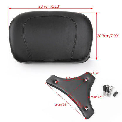 Sissy Bar Backrest Pad for Electra Glide, Road King, Road Glide (2009–2014)