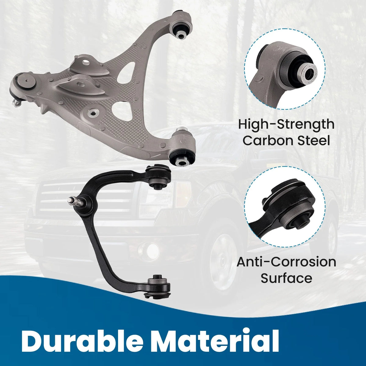 10pc Complete Control Arm Set for Ford F-150 MARK LT (2005–2008) 2WD