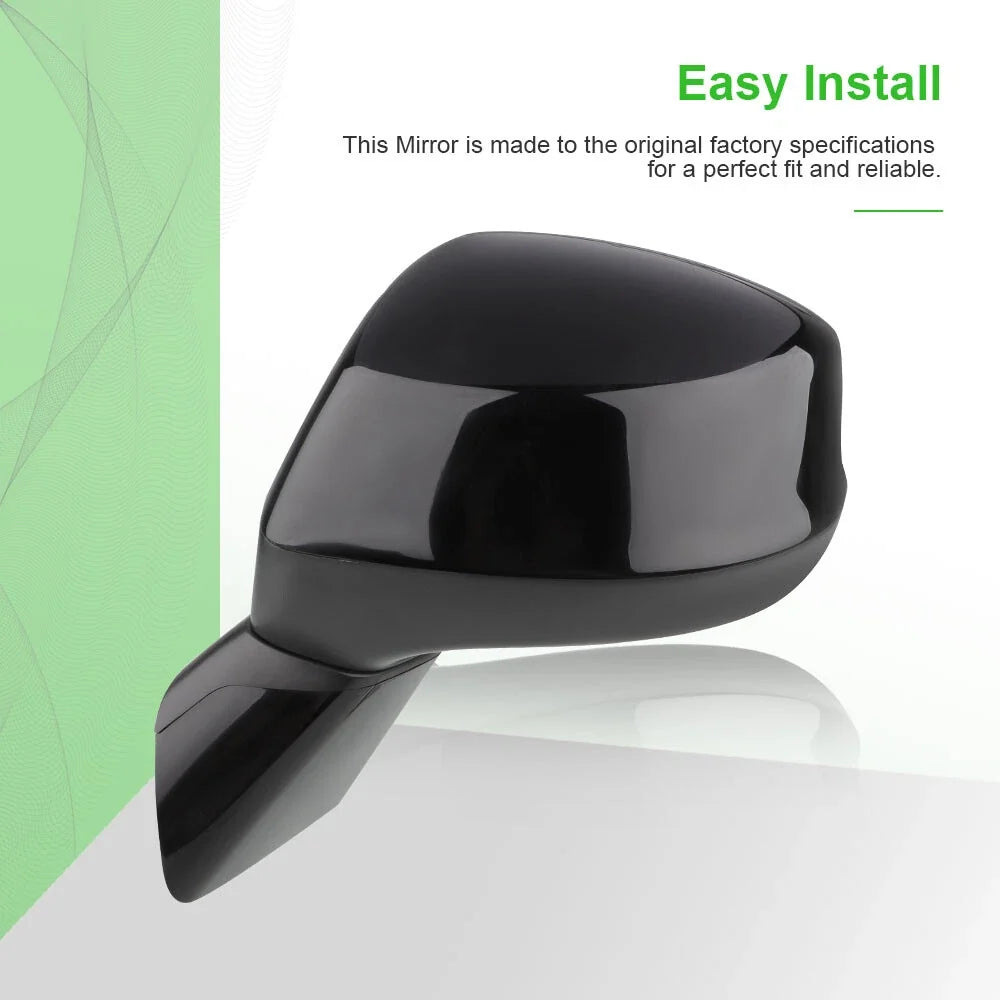 3Pin Driver Side Power Mirror in Textured Black for Honda Civic 2012-2014