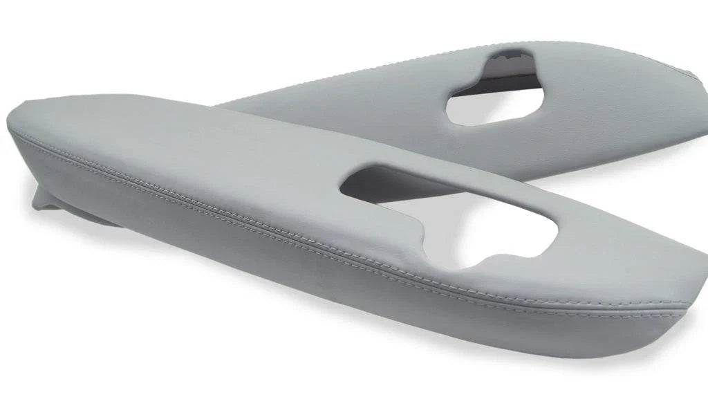 Leather Synthetic Door Panel Armrest Cover for Acura RL (2005–2012) Gray