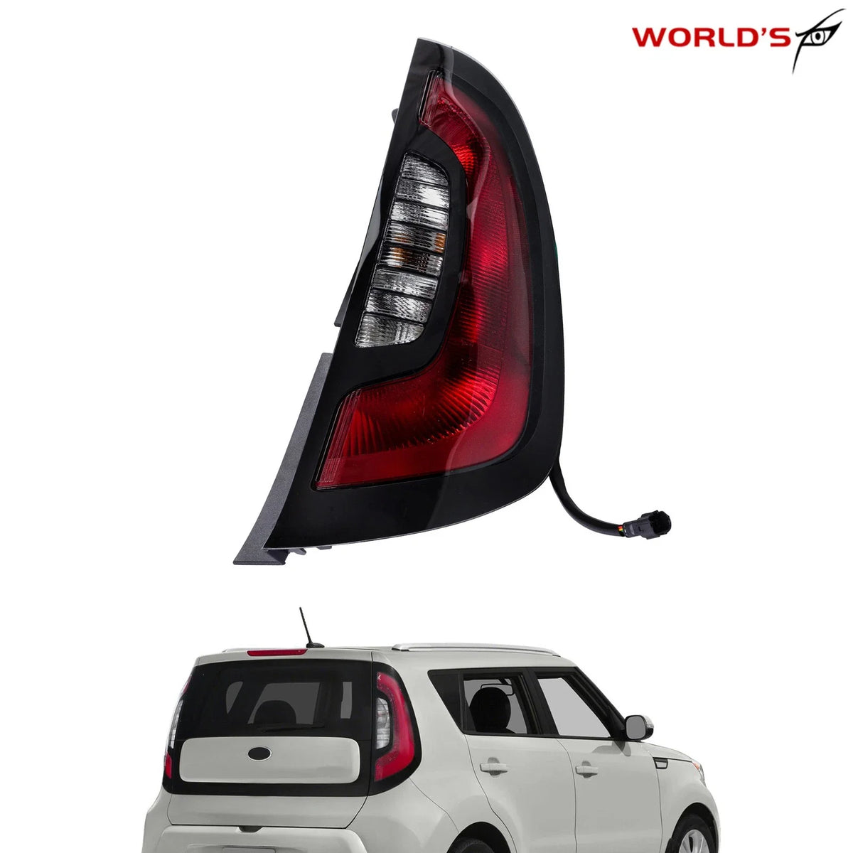 Rear Tail Light Assembly for Kia Soul (2014–2019) Right Side Halogen