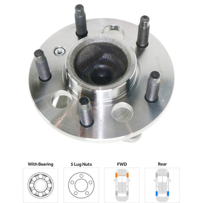 2-Piece Set of Rear Hubs for Oldsmobile Chevy