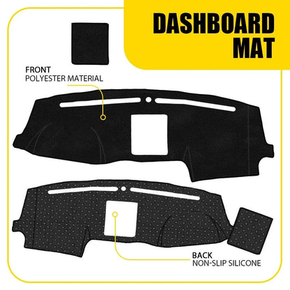 Dashboard Cover Pad - Anti-Skid Polyester for Ford F150 (2015–2018)