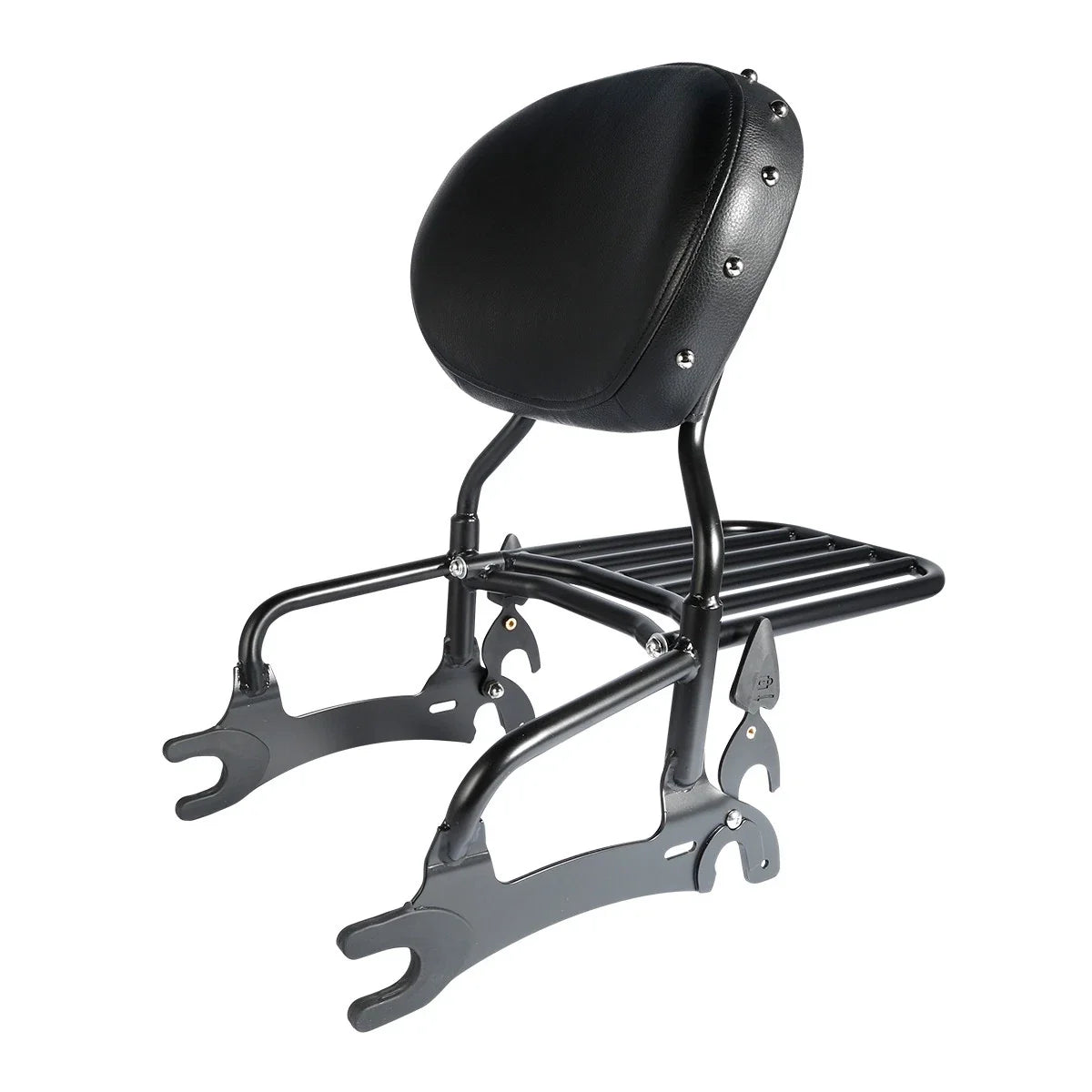 Black Backrest Sissy Bar Rack Spools for Indian Chieftain (2014–2022)