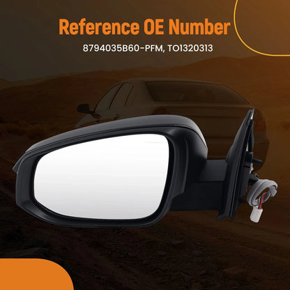 Heated Left Rear View Mirror for Toyota 4Runner (2017–2018)
