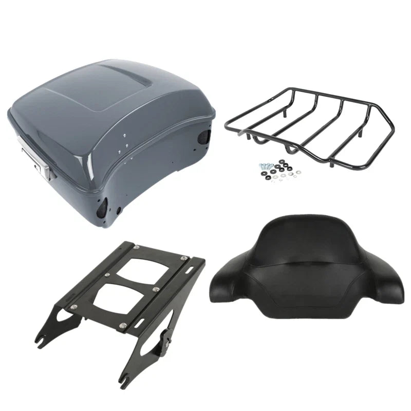 Trunk Pad Mount in Gunship Gray for Harley Electra Glide (2014-2025)