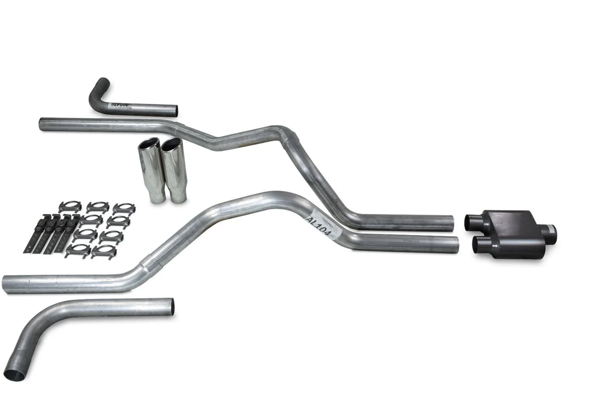 Clamp on Tips Dual Exhaust Kit 2.5" for Dodge Ram 1500 2009-2018