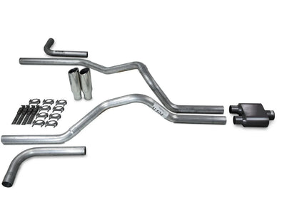 Clamp on Tips Dual Exhaust Kit 2.5" for Dodge Ram 1500 2009-2018